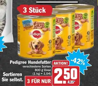 Hit Pedigree Hundefutter 800g Angebot