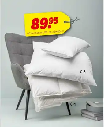 Höffner Billerbeck 3-kammer-kopfkissen oder kassettendecke "belja" Angebot