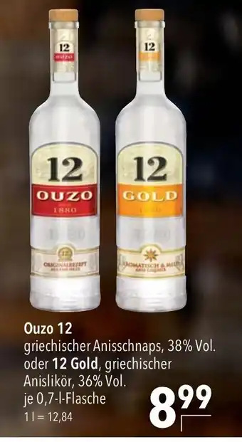 CITTI Markt Ouzo 12 oder 12 Gold 0,7L Angebot