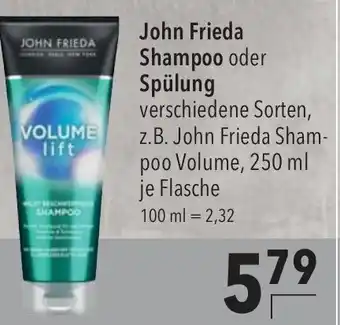 CITTI Markt John Frieda Shampoo oder Spülung 250ml Angebot