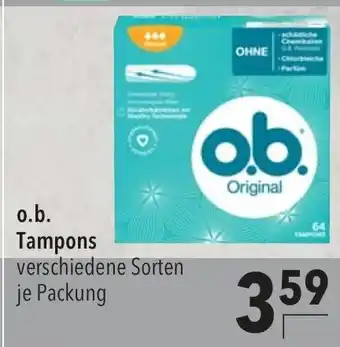 CITTI Markt o.b. Tampons Angebot