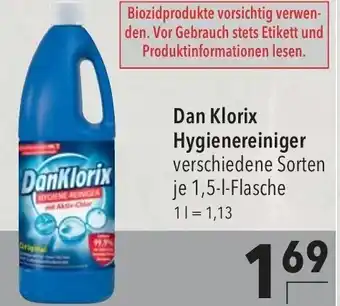 CITTI Markt Dan Klorix Hygienereiniger 1,5L Angebot