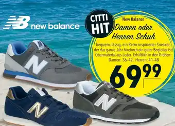 CITTI Markt New Balance Damen oder Herren Schuh Angebot