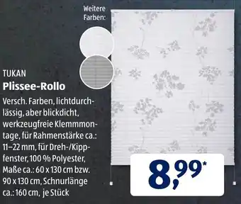 Aldi Süd Tukan Plissee Rollo Angebot