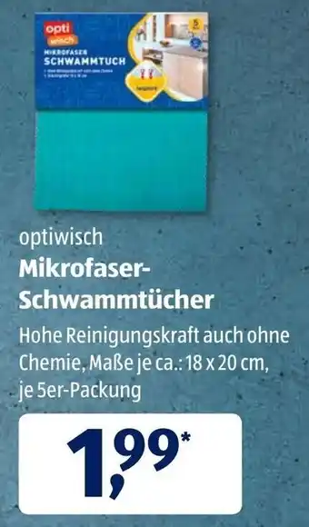 Aldi Süd Optiwisch Mikrofaser Schwammtücher Angebot
