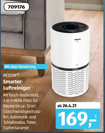 Aldi Süd Medion Smarter Luftreiniger Angebot