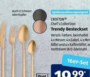 Aldi Süd Crofton Chef's Collection Trendy Besteckser Angebot