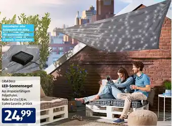 Aldi Süd Casa Deco LED Sonnensegel Angebot