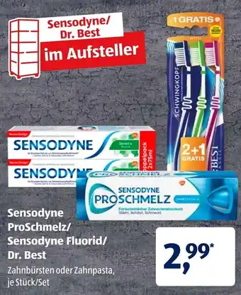 Aldi Süd Sensodyne ProSchmelz/Sensodyne Fluorid/Dr. Best Angebot