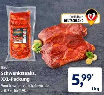 Aldi Süd BBQ Schwenksteaks, XXL Packung 1 kg Angebot