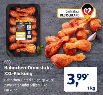 Aldi Süd BBQ Hähnchen Drumsticks, XXL packung 1kg Angebot