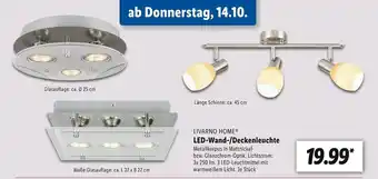 Lidl Livarno home led-wand- oder deckenleuchte Angebot