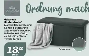 NETTO Dekorado sitzboxtruhe Angebot