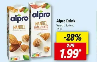 Lidl Alpro mandeldrink Angebot