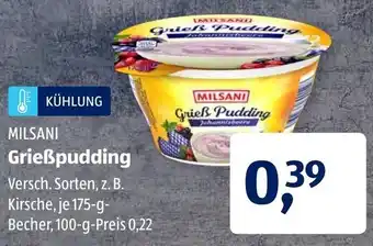 Aldi Süd Milsani Grießpudding 175g Angebot