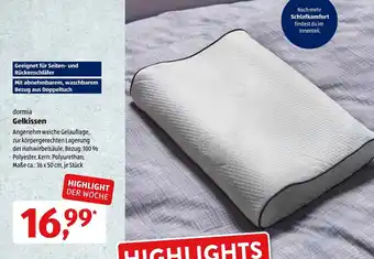 Aldi Süd Dormia Gelkissen Angebot