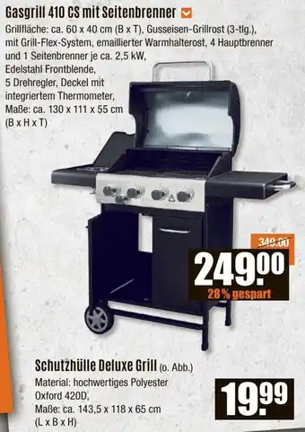 V Baumarkt Gasgrill 410 CS mit Seitenbrenner Angebot