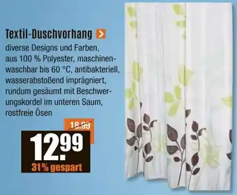 V Baumarkt Textil-Duschvorhang Angebot
