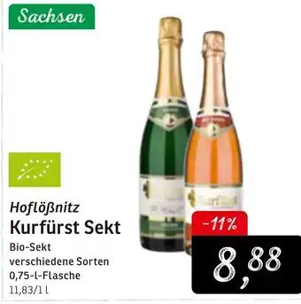 KONSUM Hoflößnitz Kurfürst Sekt 0,75L Angebot