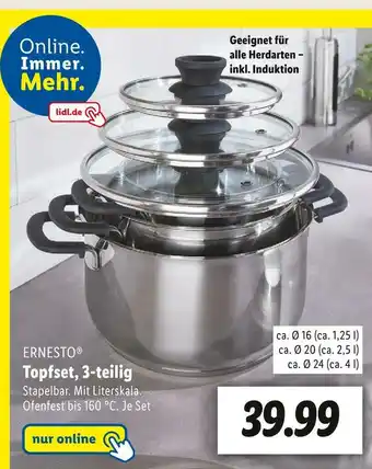 Lidl Ernesto topfset Angebot