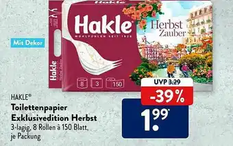 Aldi Süd Hakle Toilettenpapier Exklusivedition Herbst Angebot