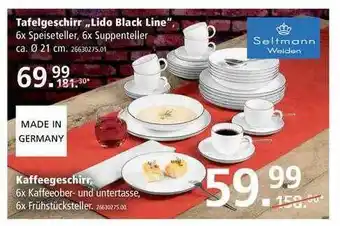 Franz Knuffmann Tafelgeschirr „lido Black Line” Angebot