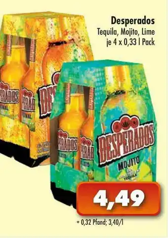 Lösch Depot Desperados Tequila Moijito Lime Angebot