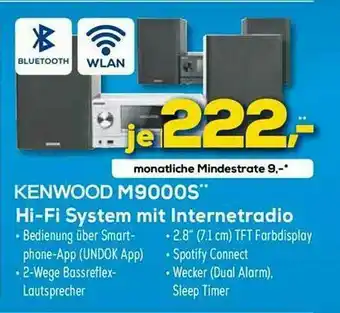 Euronics XXL Kenwood M9000s Hifi System Mit Internetradio Angebot