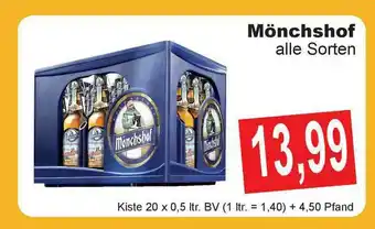 Getränke Göbel Mönchshof Angebot