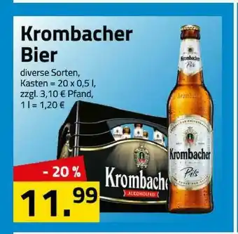 Logo Getränkemarkt Krombacher Bier Angebot