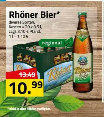 Logo Getränkemarkt Rhöner Bier Angebot