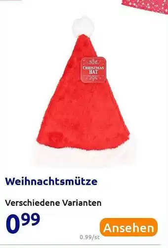 Action Weihnachtsmütze Angebot