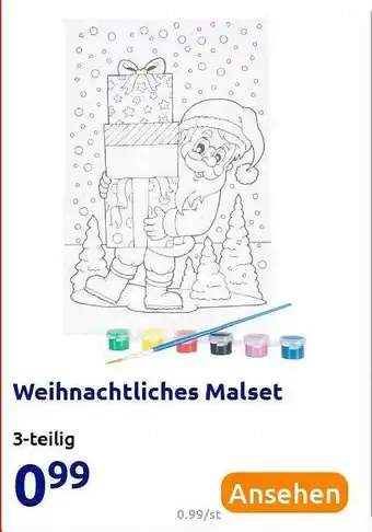 Action Weihnachtliches Malset Angebot