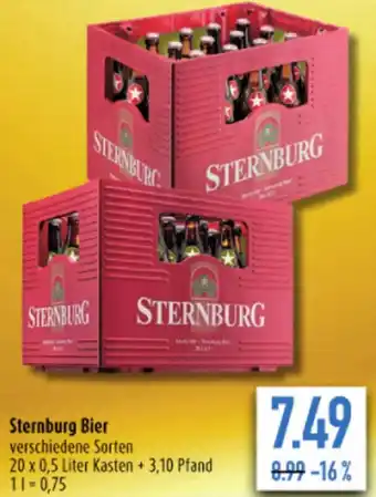 diska Sternburg Bier 20 x 0,5 Liter Kasten Angebot