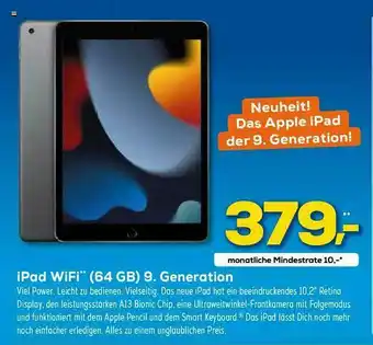 Euronics XXL Ipad Wifi 64gb 9. Generation Angebot