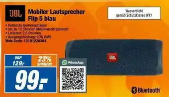 Expert Mobiler Lautsprecher Flip 5 Blau Angebot