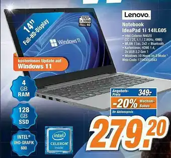 Expert Lenovo Ideapad 1i 14ilg05 Angebot