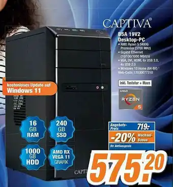 Expert Captiva B5a 19v2 Desktop-pc Angebot