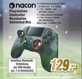 Expert Nacon Playstation Controller Revolution Unlimited Pro Angebot