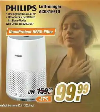 Expert Philips Luftreiniger Ac0819 10 Angebot