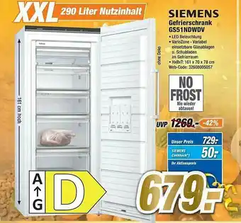 Expert Siemens Gefrierschrank Gs51ndwdv Angebot