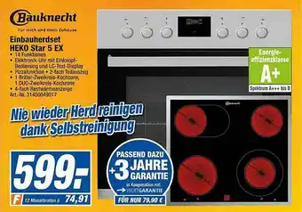 expert Techno Land Bauknecht Einbauherdset Heko Star 5ex Angebot