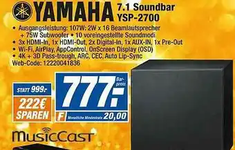 HEM Expert Yamaha 1.1 Soundbar Ysp-2700 Angebot