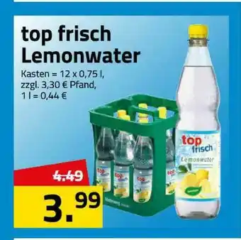 Logo Getränkemarkt Top Frisch Lemonwater Angebot