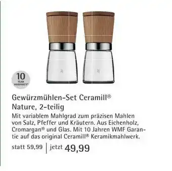 Möbel Rieger Gewürzmühlen-set Ceramill Nature, 2-teilig Angebot