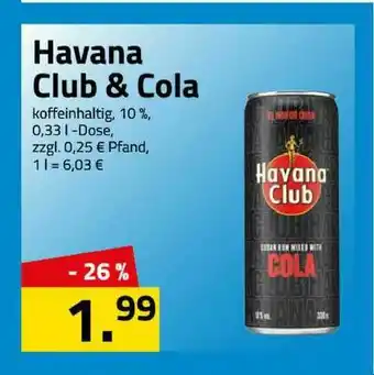 Logo Getränkemarkt Havana Club & Cola Angebot