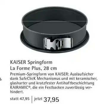 Möbel Rieger Kaiser Springform La Forme Plus, 28 Cm Angebot