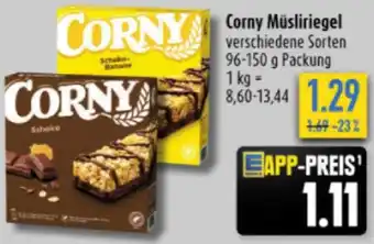 diska Corny Müsliriegel 96-150 g Packung Angebot