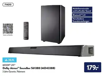 Aldi Süd Medion Life Dolby Atmos Soundbar S61388 (MD43388) Angebot