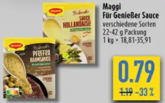 diska Maggi Für Genießer Sauce 22-42 g Packung Angebot